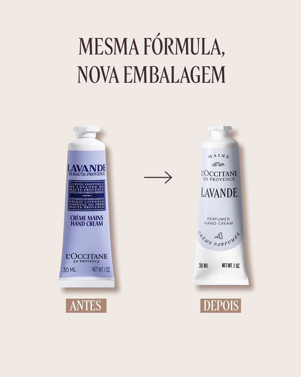 Creme para M&atilde;os Perfumado Lavande